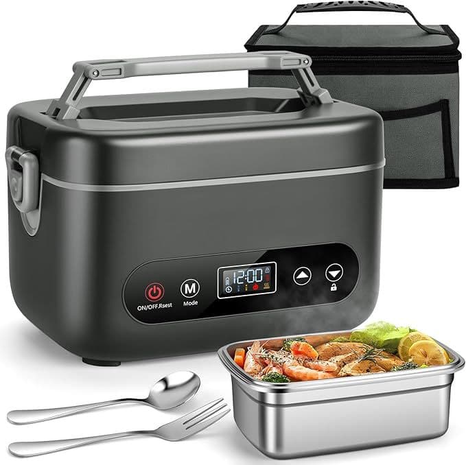 Rechargeable Home Use Office Worker Heating Miracle Portable Smart Lunch Box 5-Sided 3D Heating Automatic Temperature Control Thermal Container