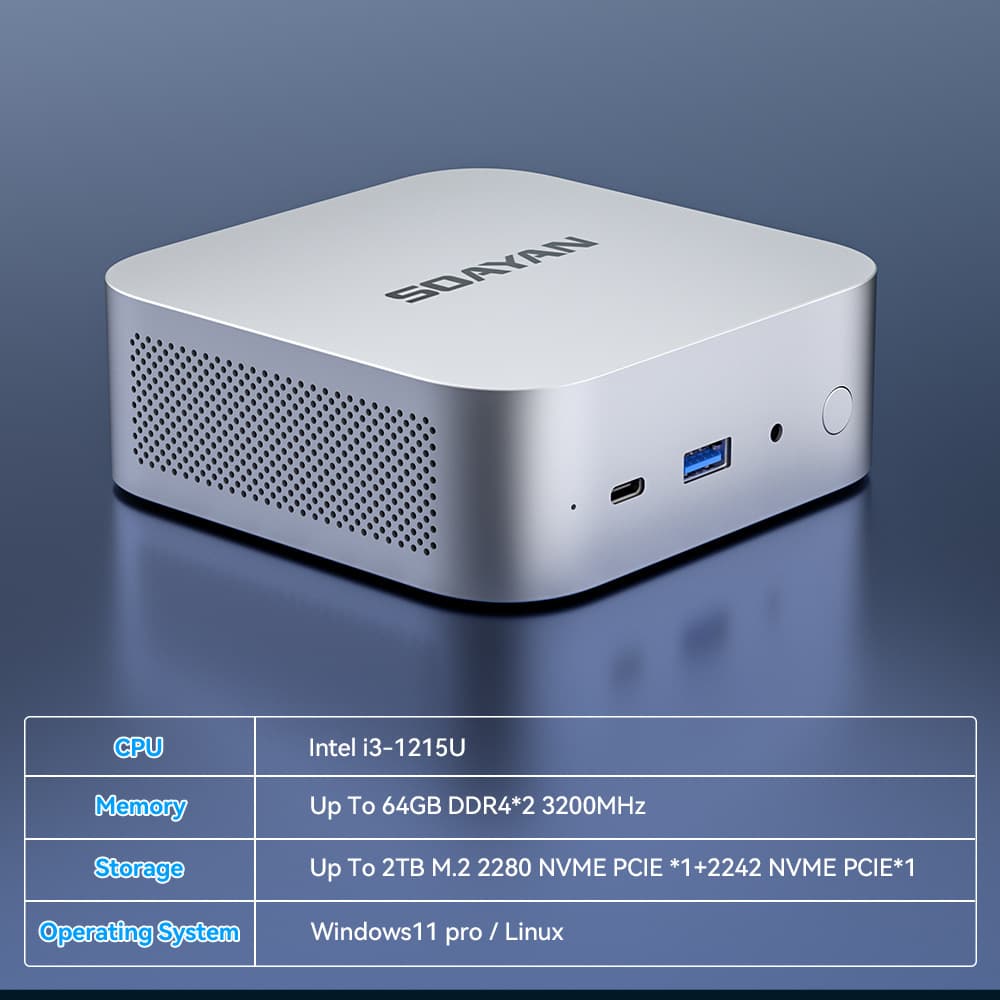 New spot mini computer host AMD R7/8745HS consumer embedded computer mini host
