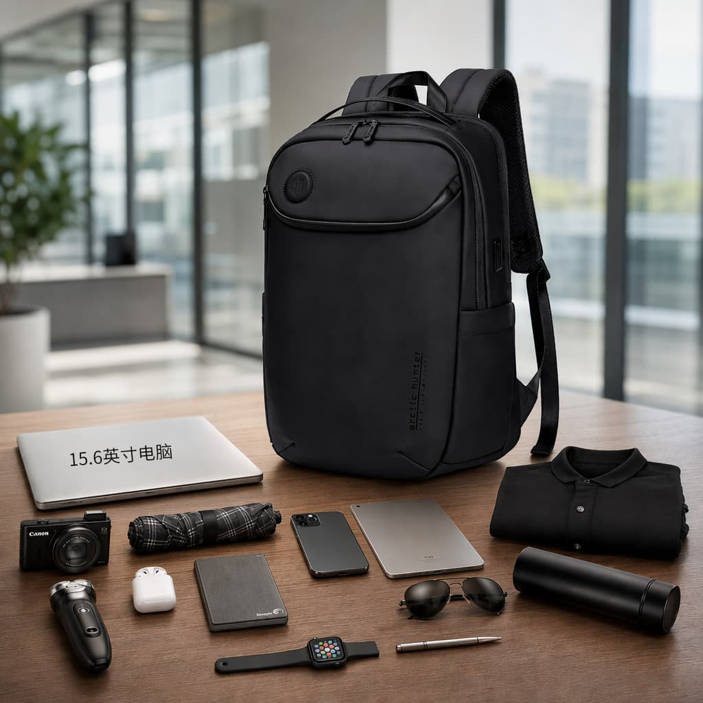 New Cross-border Commuter Backpack Outdoor Water-Resistant Lightweight Breathable Premium Men's Fashion Laptop Backpack
