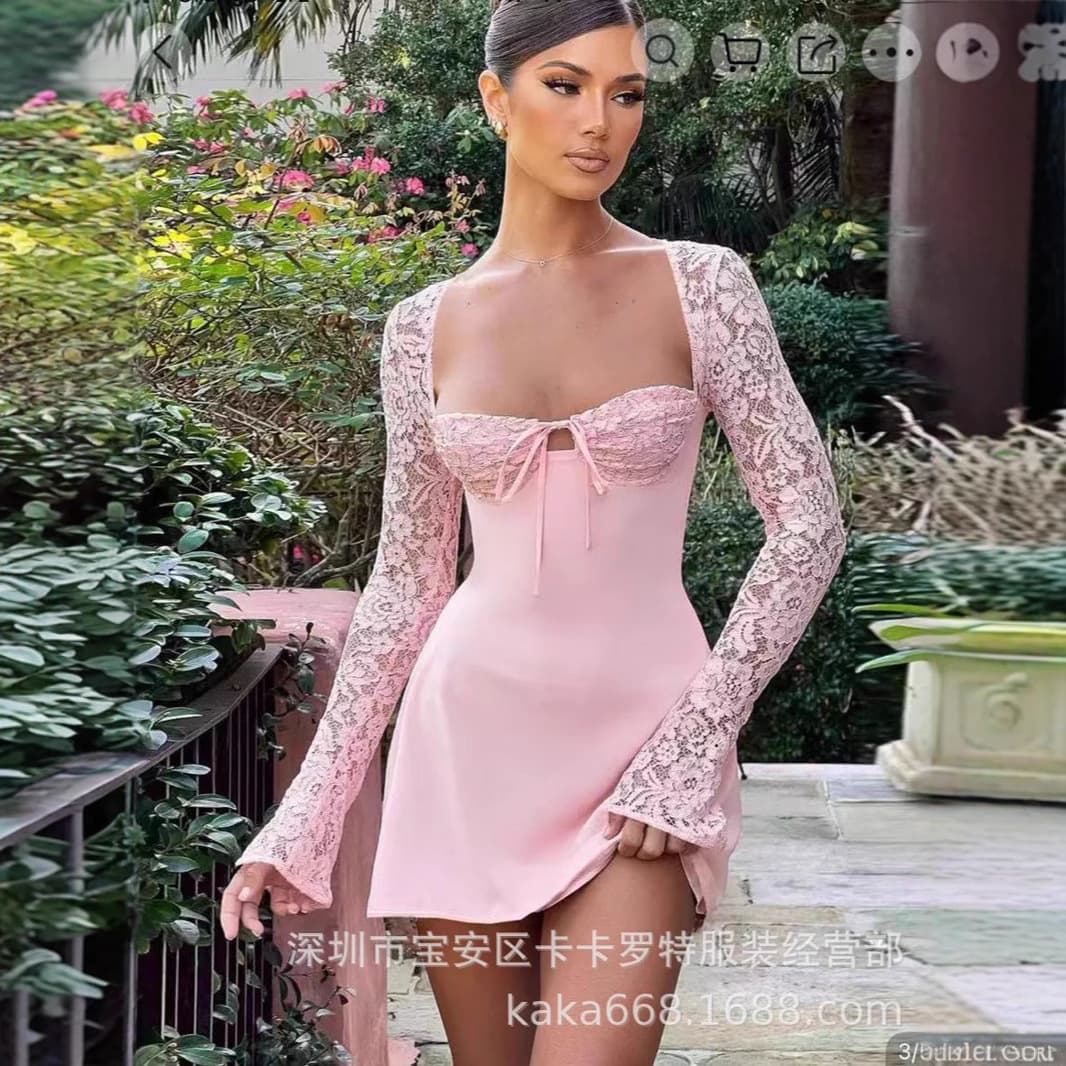 Sexy Dress Wholesale Amazon Cross-Border Women's Fashion Mixed Styles Tube Top Sexy Spaghetti Strap Bodycon Dress