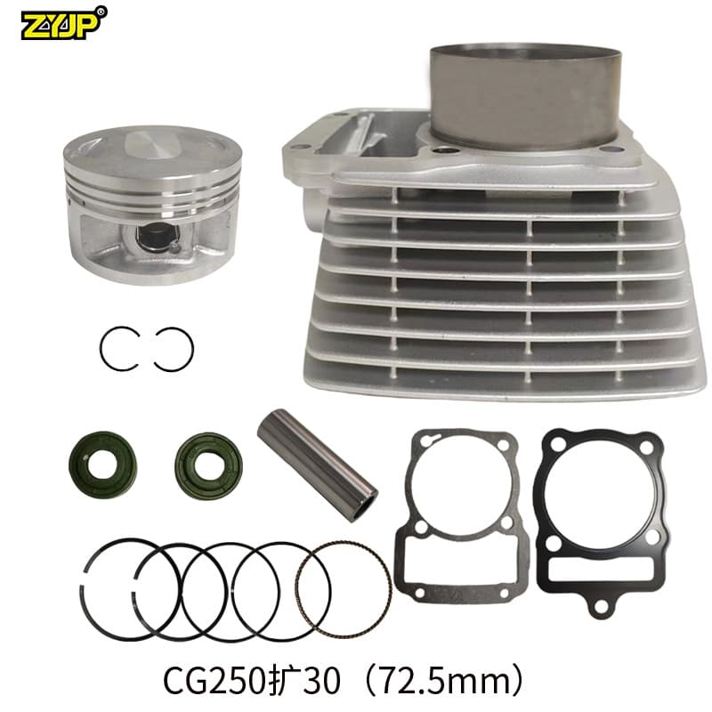 Motorcycle Engine Kit Parts for CG250 CG300 Piston Bore 72.5mm 350cc Cylinder