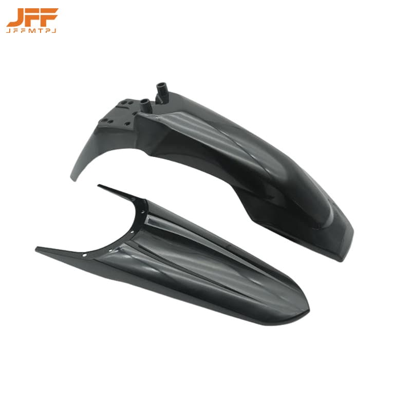 Compatible with KUGOO Tuttio Off-Road Motorcycle Water Deflector Front and Rear Carbon Fiber Fender Modified Electric Motorcycle Accessories