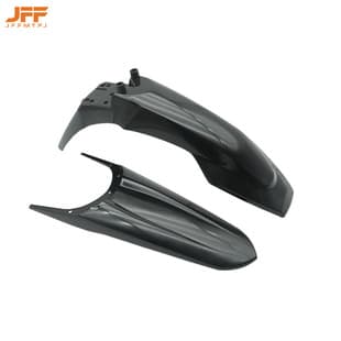 Compatible with KUGOO Tuttio Off-Road Motorcycle Water Deflector Front and Rear Carbon Fiber Fender Modified Electric Motorcycle Accessories