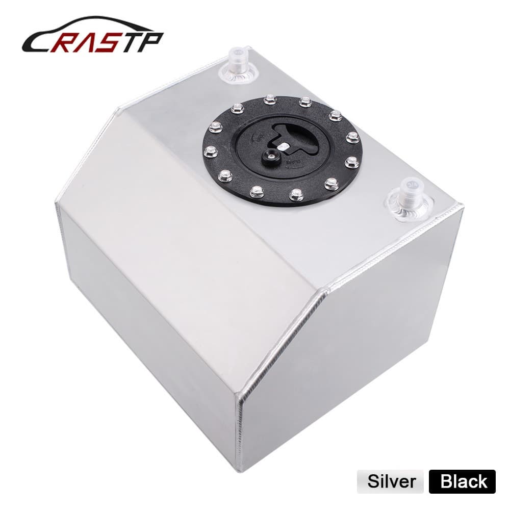 Car Modification Accessories 4 Gallon Auxiliary Fuel Tank 16L Aluminum Racing Fuel Can with Plastic Cap