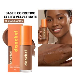 Latin America Cross-Border Exclusive danchel 2-in-1 Matte Concealer Foundation, Brazil Stock, Portuguese Packaging