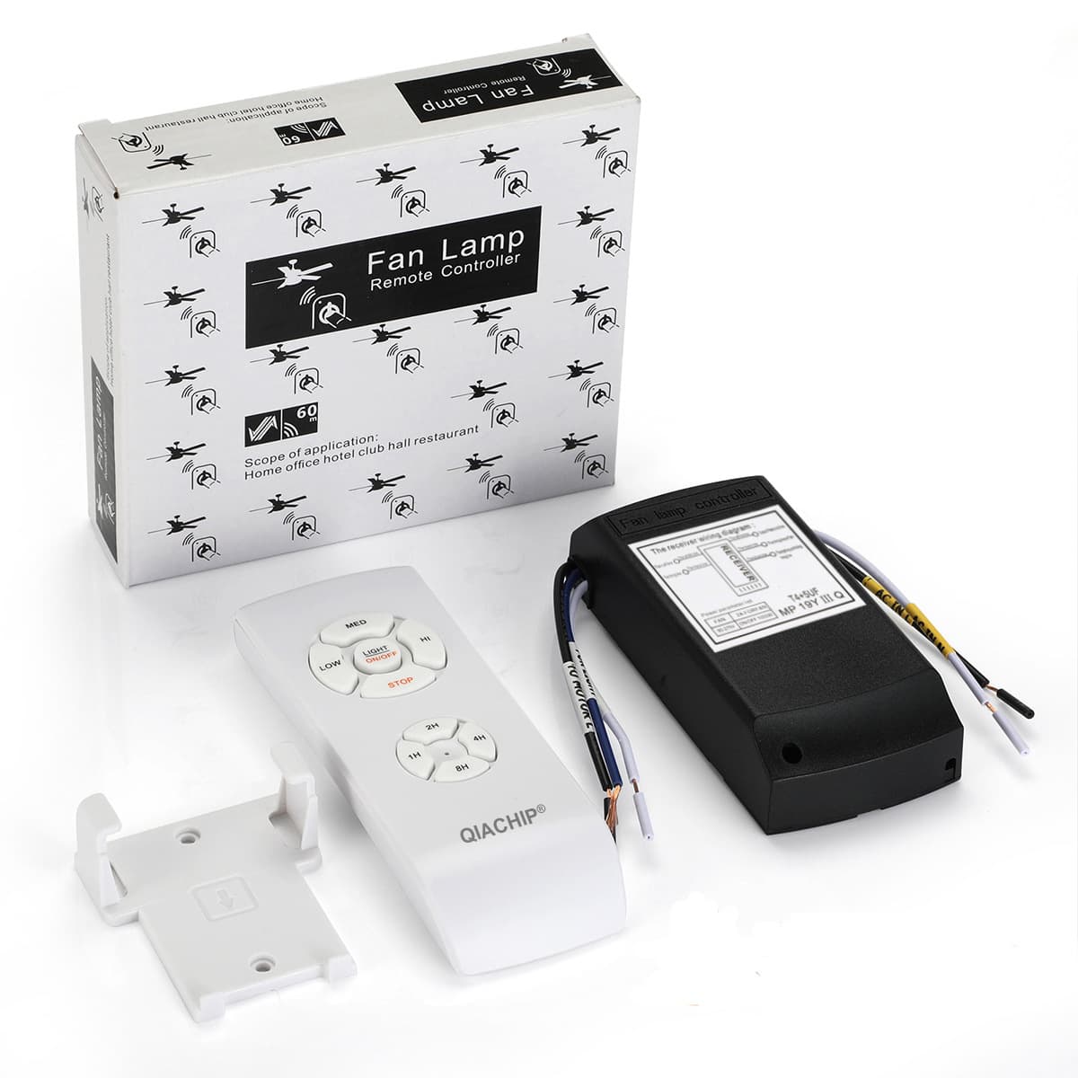 Wireless smart ceiling fan light remote control receiver invisible fan light controller timing switch 110V220V control