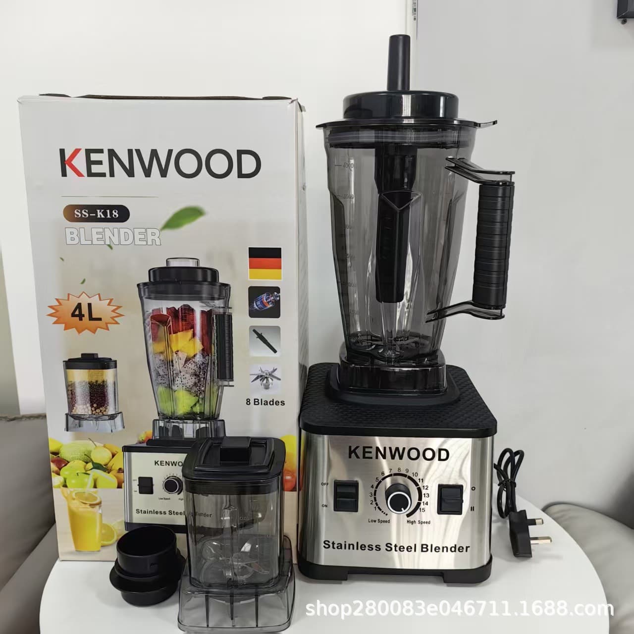 Cross-border Blender Large Capacity Multi-function Juicer Export Commercial High-speed Blender Factory Wholesale