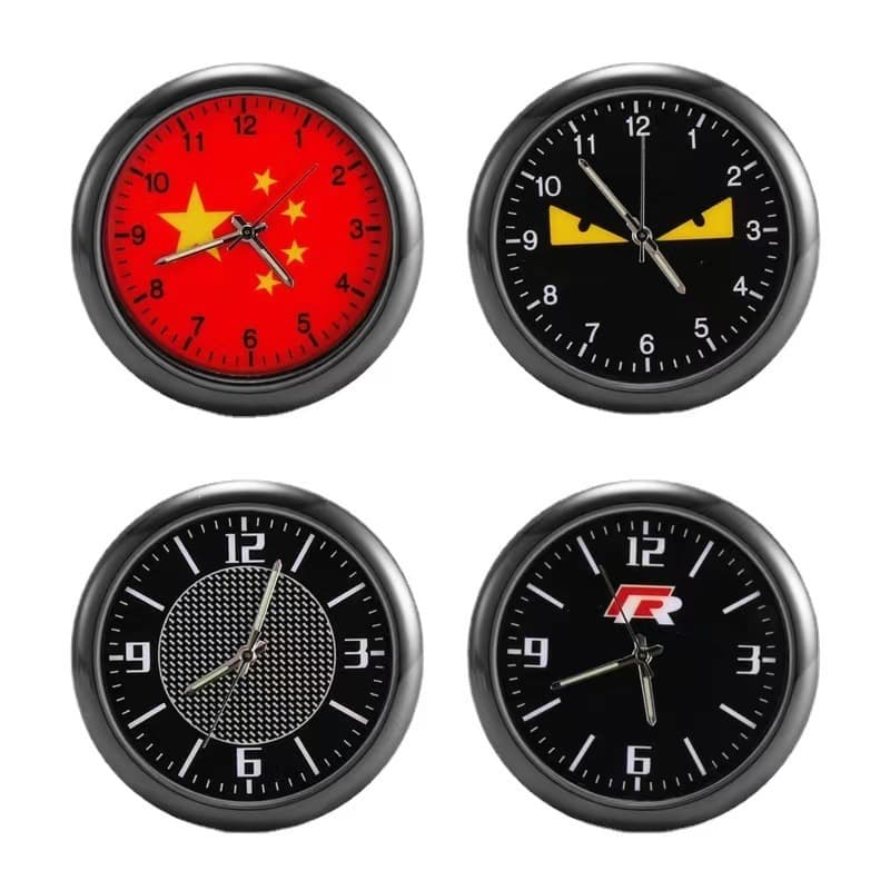 A large number of ready-made fashionable car clocks with optional luminous car watches and car decorative accessories watch heads wholesale