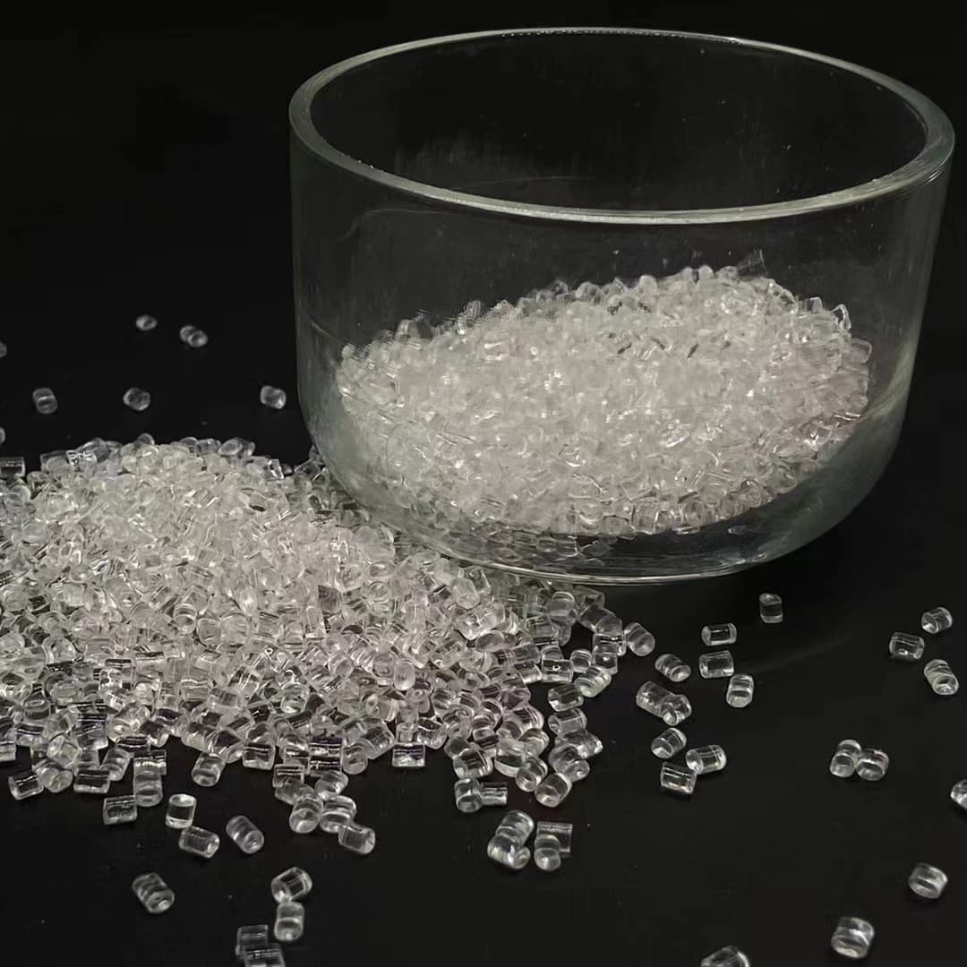 Modified PETG granules, injection molding grade, easy demolding, high transparency, 3D printing consumable raw material for food containers and cosmetic bottles.