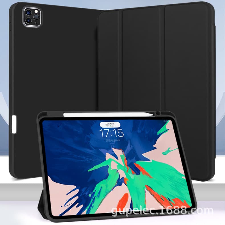 Suitable for ipad10 protective case pro11 right pen slot smart sleep leather case air45 soft shell customized with pictures