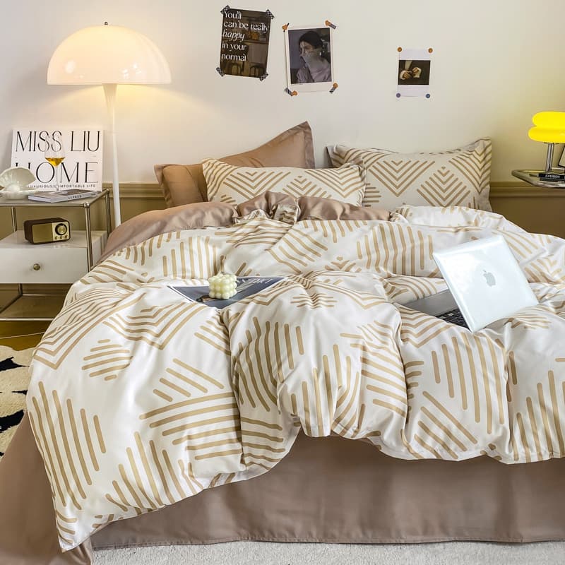 Wholesale Duvet Cover 100% Cotton Bed Sheet Set Single Duvet Cover Washed Cotton Double Bed Sheet Factory Direct