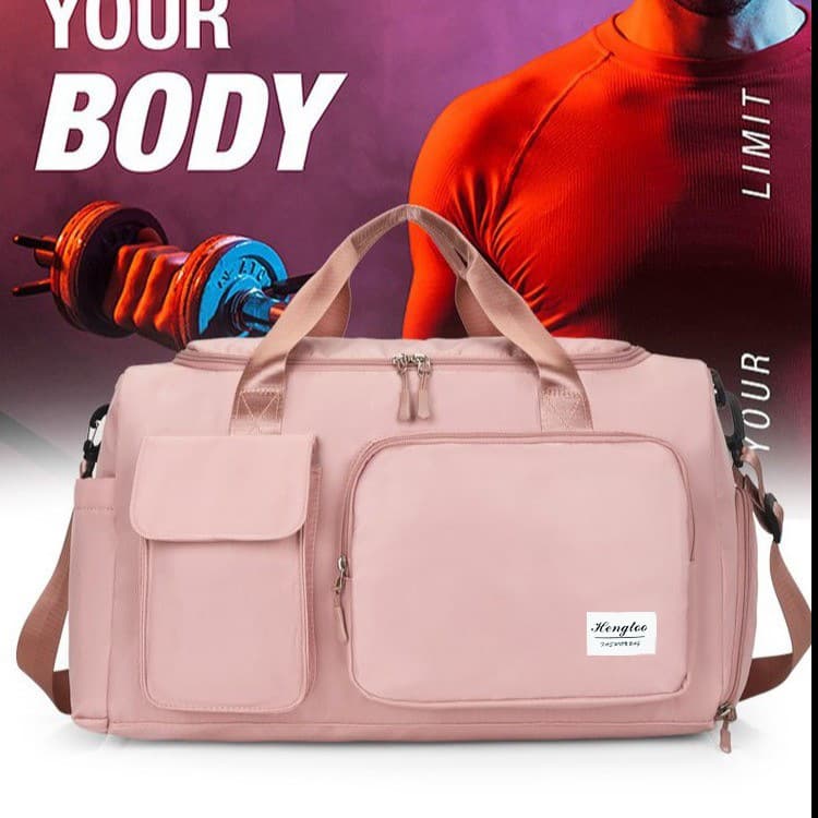 Fashionable outdoor travel bag handbag sports swimming waterproof fitness bag convenient versatile wear-resistant luggage bag