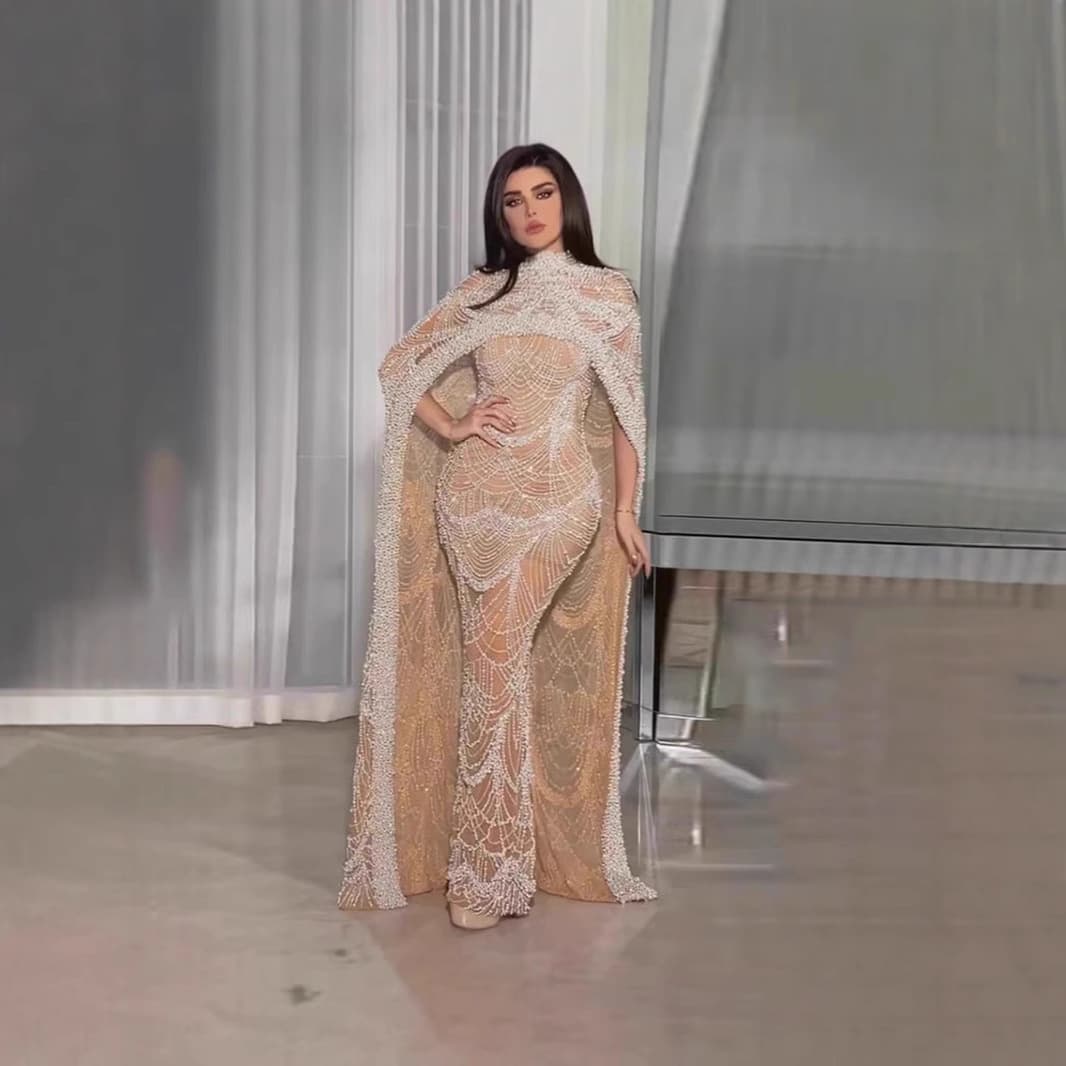 Luxury Dubai Evening Dresses, Long Gowns for Banquets, Heavy Beading Embroidery, New Evening Wear