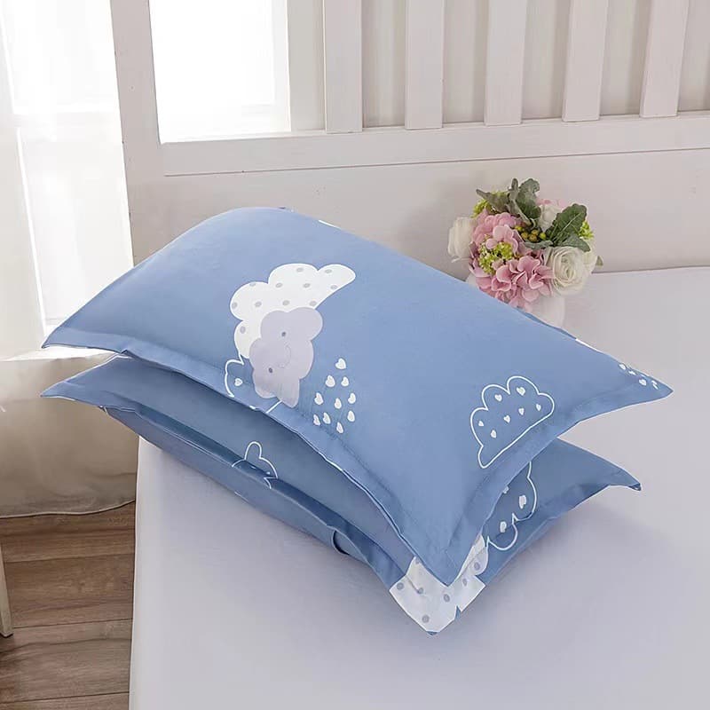 Single pillowcase for adults and students, 48x74cm, one pair, imitation cotton pillowcase, brushed fleece.