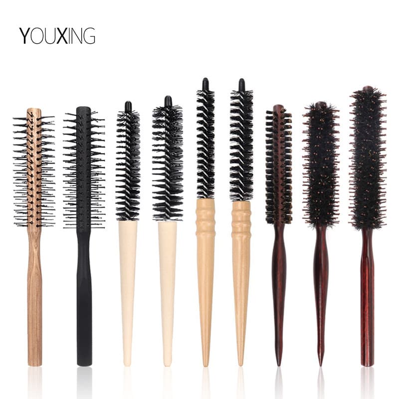 Hot-selling small round brush ultra-fine curling brush for bangs, voluminous roots, styling brush, cylinder brush for men and women