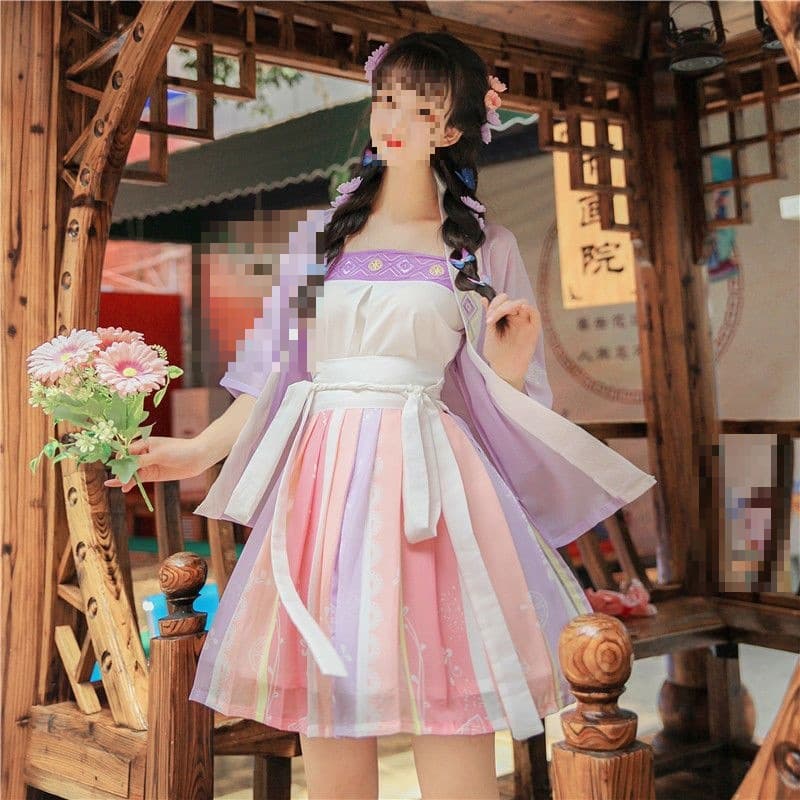 Hanyiting—Summer Love original Hanfu women's Song-style beizi camisole Chinese style waist-high Han elements short skirt women's summer.