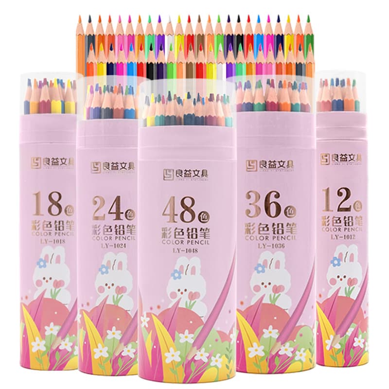 New cross-border children's cartoons, various painting colored pencils, colored lead barrels, primary school students' graffiti painting colored pencils