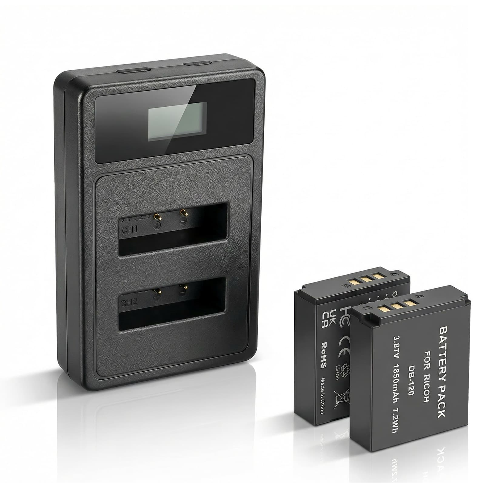 DB-120 Compatible with Ricoh Digital Camera GR4 Battery GR IV 3.87V 1850mAh 7.2Wh