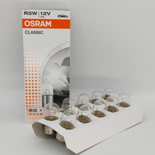 OSRAM 5007 R5W 12V 5W BA15s CLASSIC Automotive Interior Tail Light Bulb