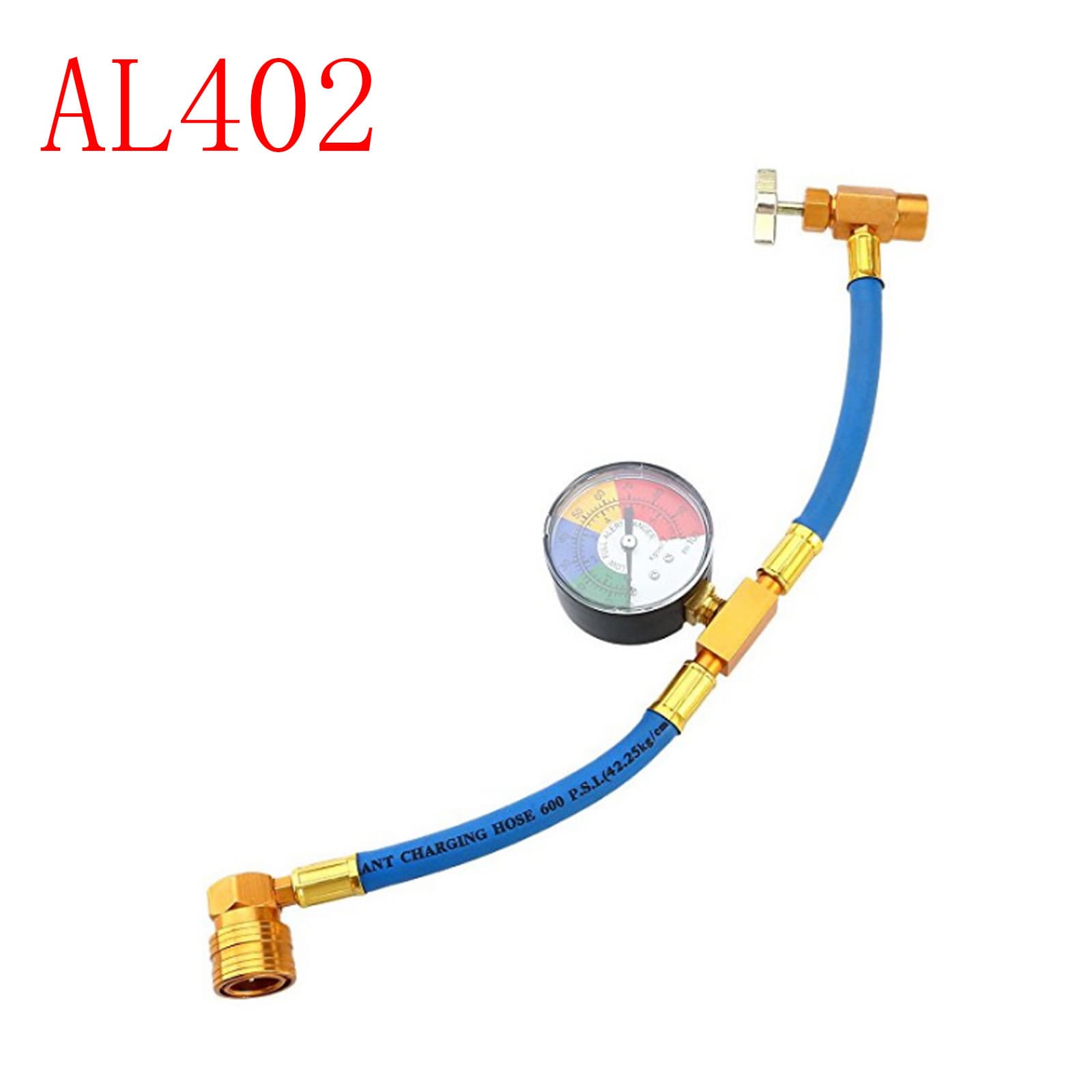 R134A Air Conditioning Refrigerant Quick Charge Hose with Tap Valve, 1/2 ACME Cylinder Connection