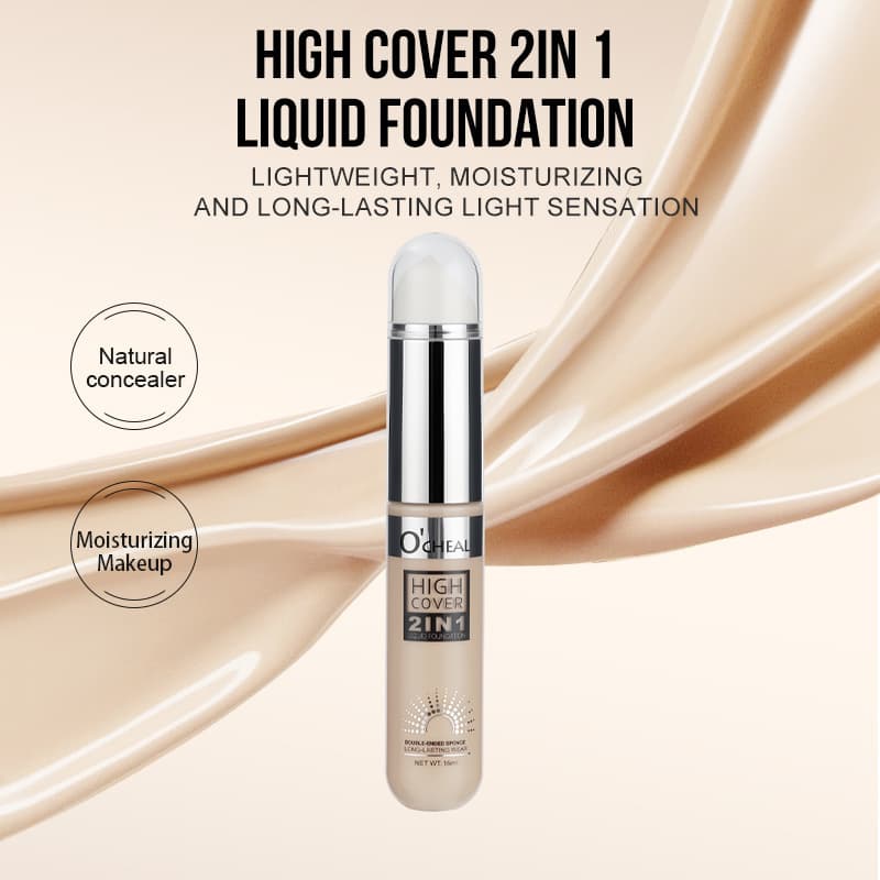 Ocheal Concealer Liquid Concealer Cream Foundation Liquid Concealer for Spots, Facial Freckles, Acne Marks, Concealer Pen Cross-Border