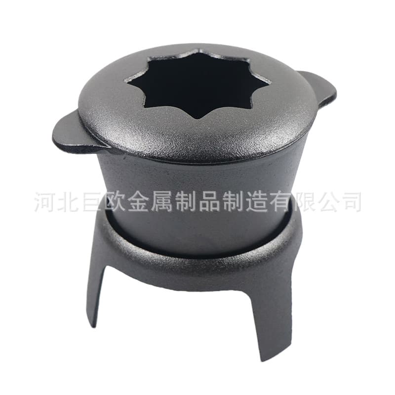 Alcohol Fondue Pot Alcohol Stove Chocolate Pot Cheese Butter Melting Pot Seasoning Pot BBQ Grill