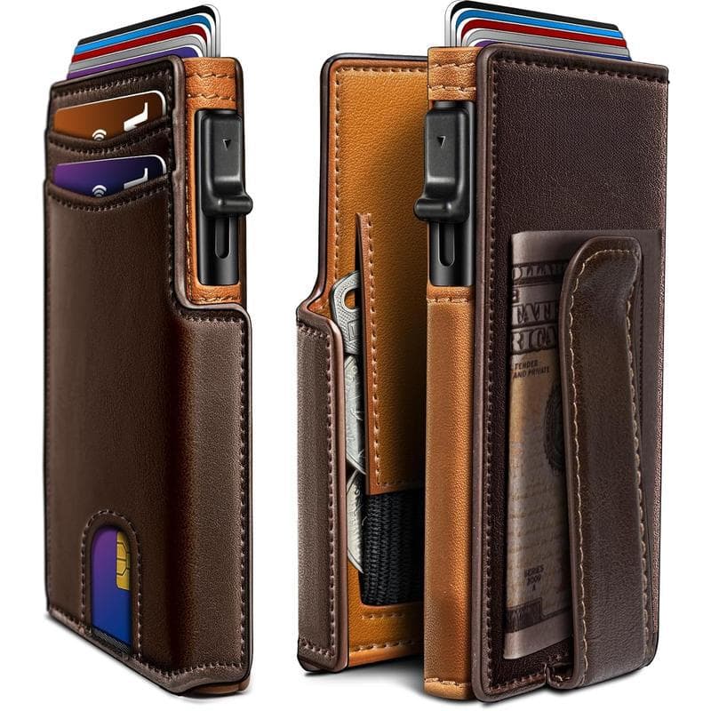2025 new cross-border dropshipping front pocket men’s wallet with pocket window cross-border dropshipping