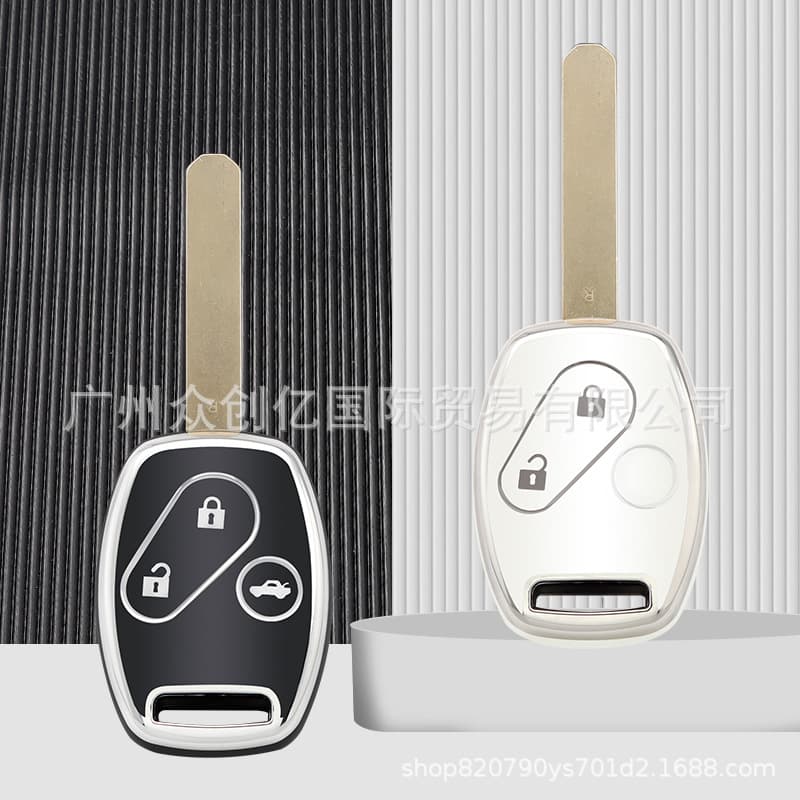 Old Honda Civic Key Cover, Suitable for Seven or Eight Generations of Accord, CRV, Odyssey, Fit, Sharp Style, TPU Material, Simple Design