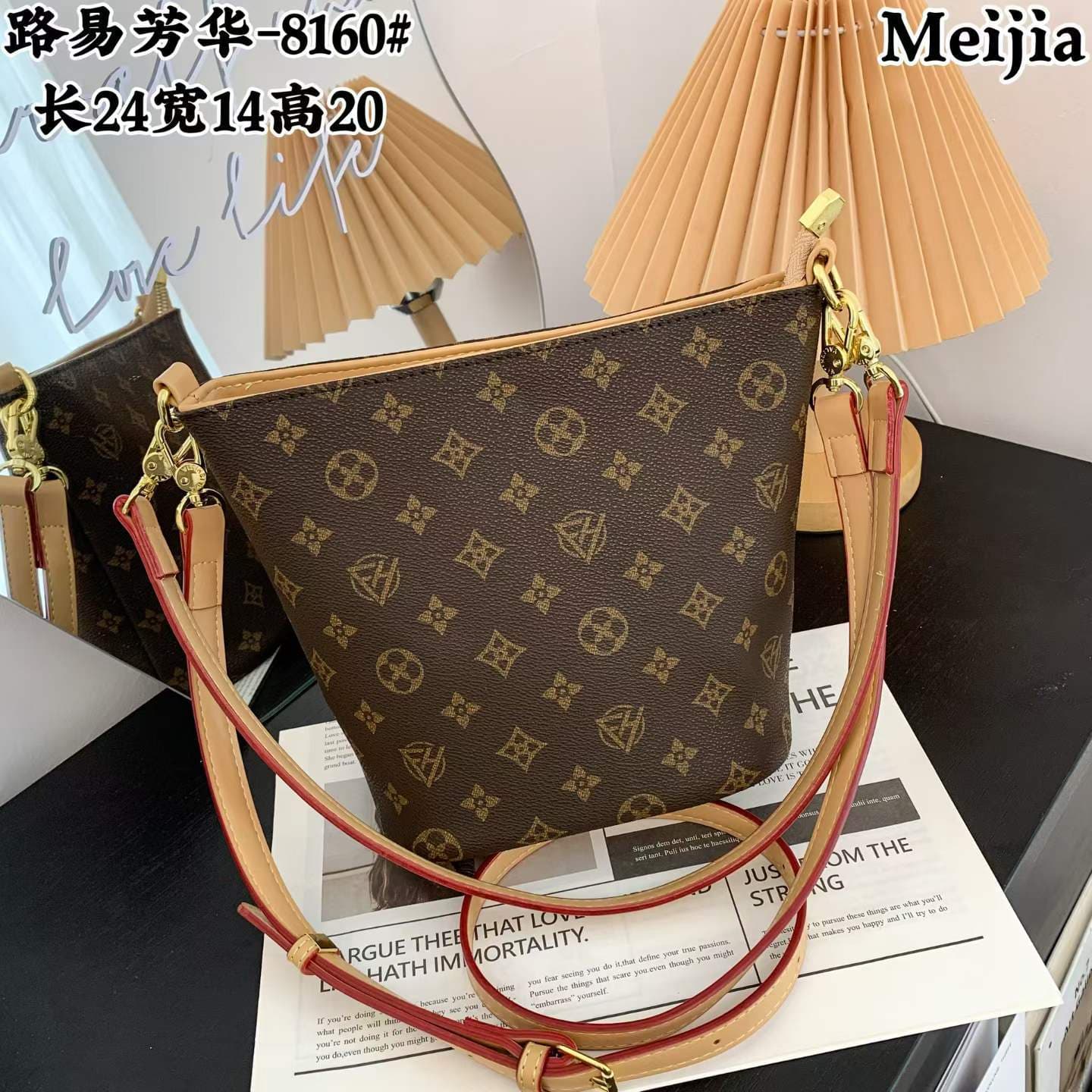 Louis Fanghua Cross-border Hot Selling Women's Bag 2026 New Letter Print Shoulder Crossbody Bag Handbag Bags Wholesale
