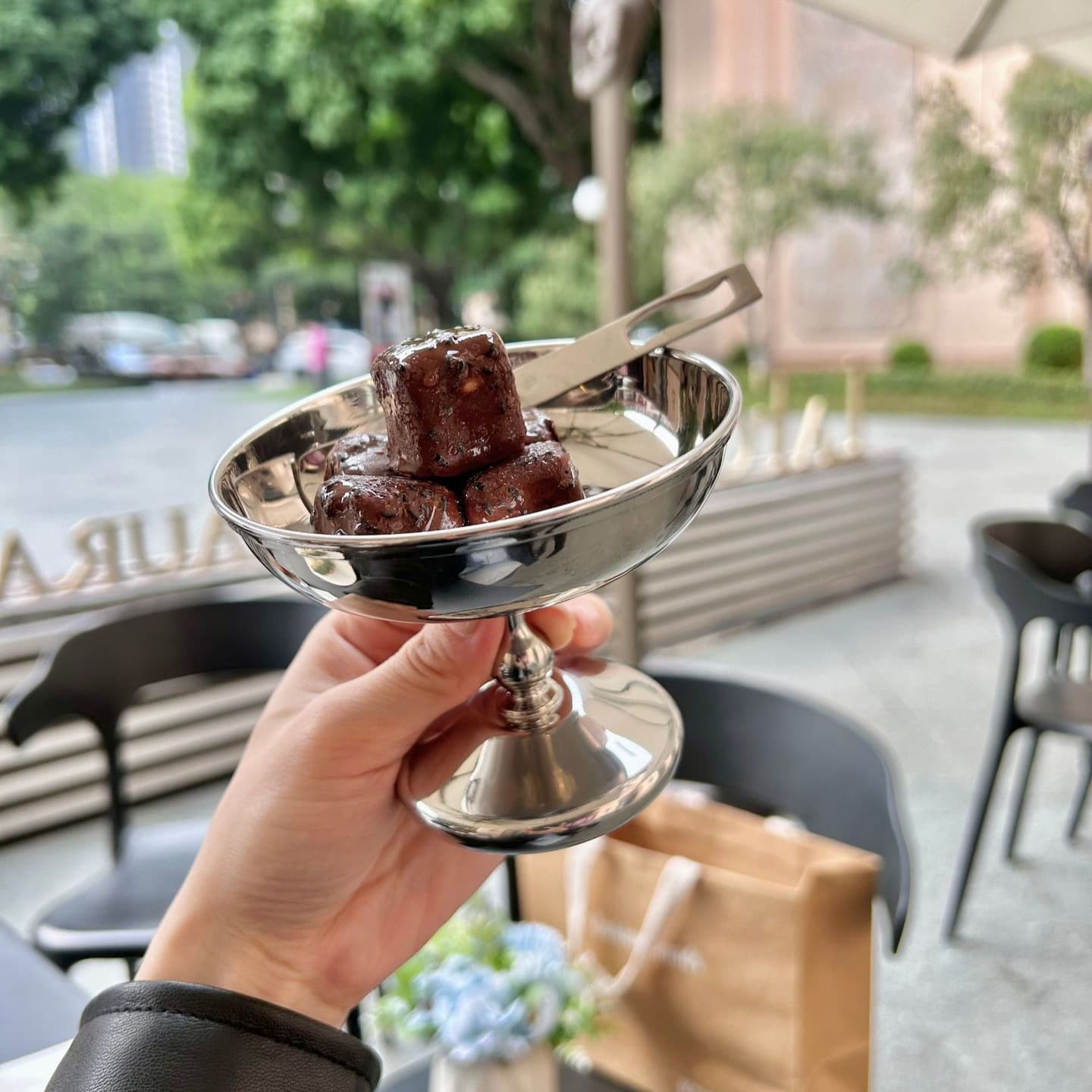 304 stainless steel stemmed bowl, salad bowl, dessert bowl, ice cream cup, Instagram Korean-style salad bowl, fruit bowl