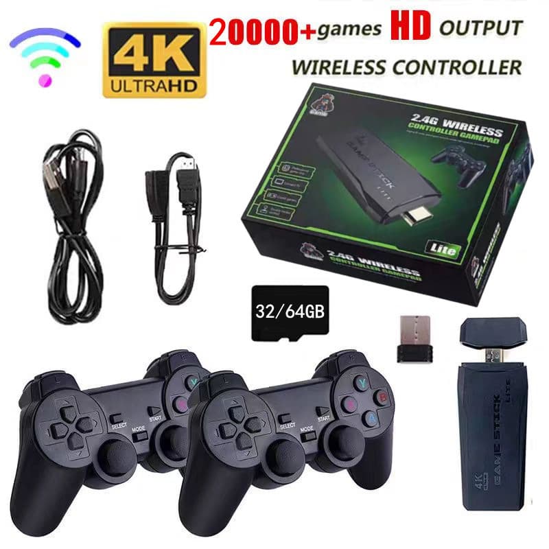 2.4G wireless TV game console M8 game console double handle HDMI TV home game console 4k high definition