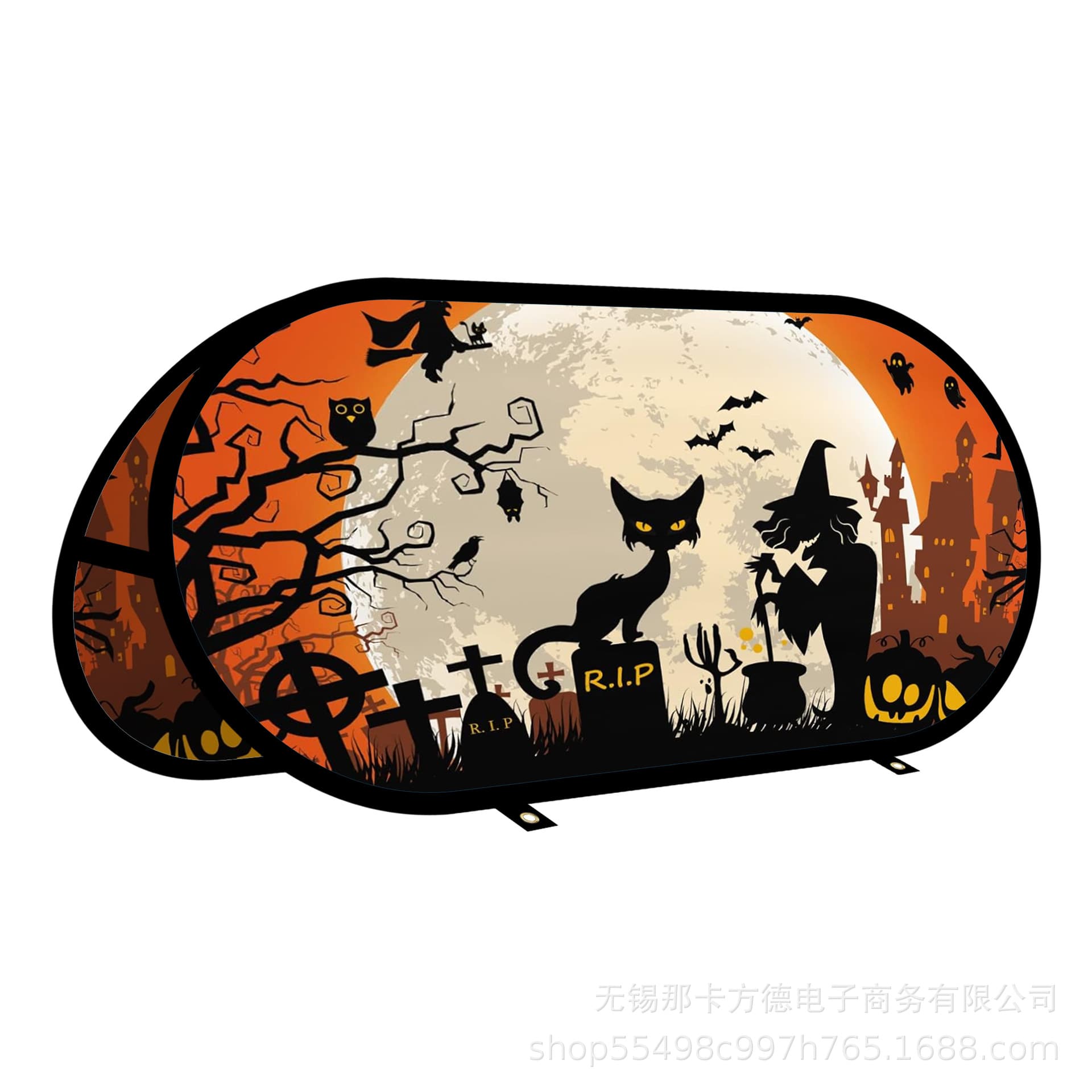 New product sale warp knit fabric material Halloween style A-panel various shapes/sizes custom design available