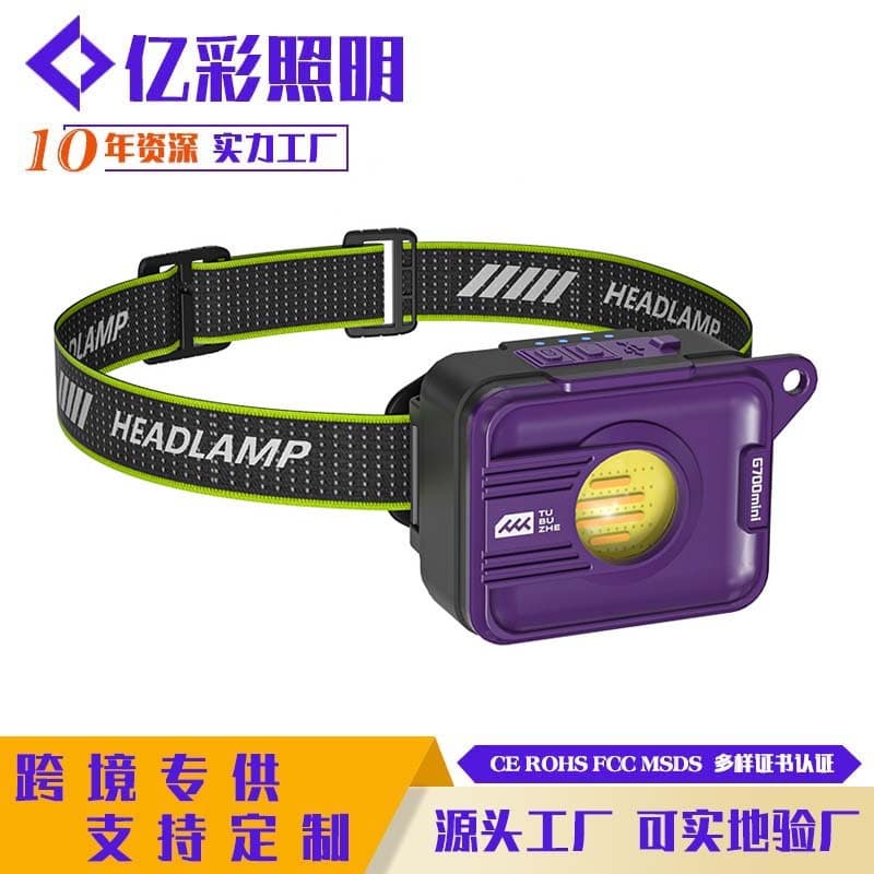New Outdoor Camping Light Long Battery Life Camping Site Light Portable Rechargeable Tent Light LED Emergency Work Headlamp