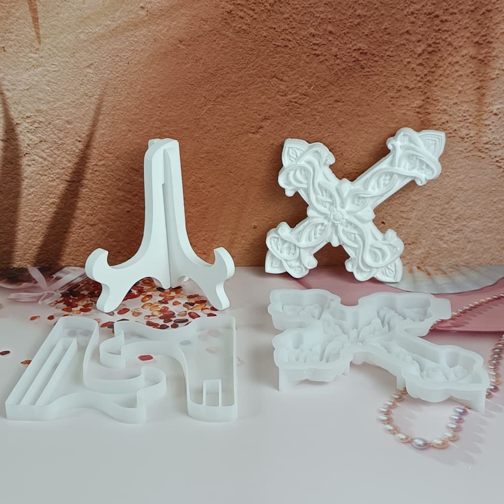 X0746 Celtic Cross Wall Hanging Decorative Ornament Cement Plaster Mold DIY Silicone Mold