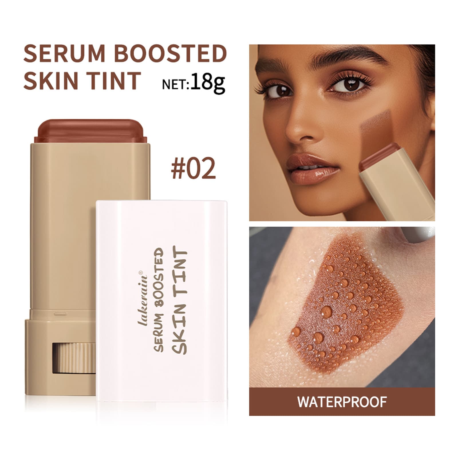 Lakerain Multi-Color Moisturizing Essence for Natural Adherence, Brightening, Highlighter, Blush, and Contouring