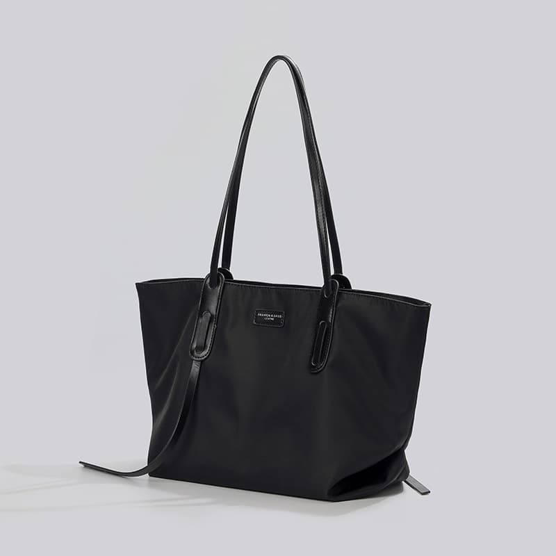 Trendy Spring Commuter Black Warrior Large-Capacity Oxford Cloth Shoulder Bag Women's New Tote Bag