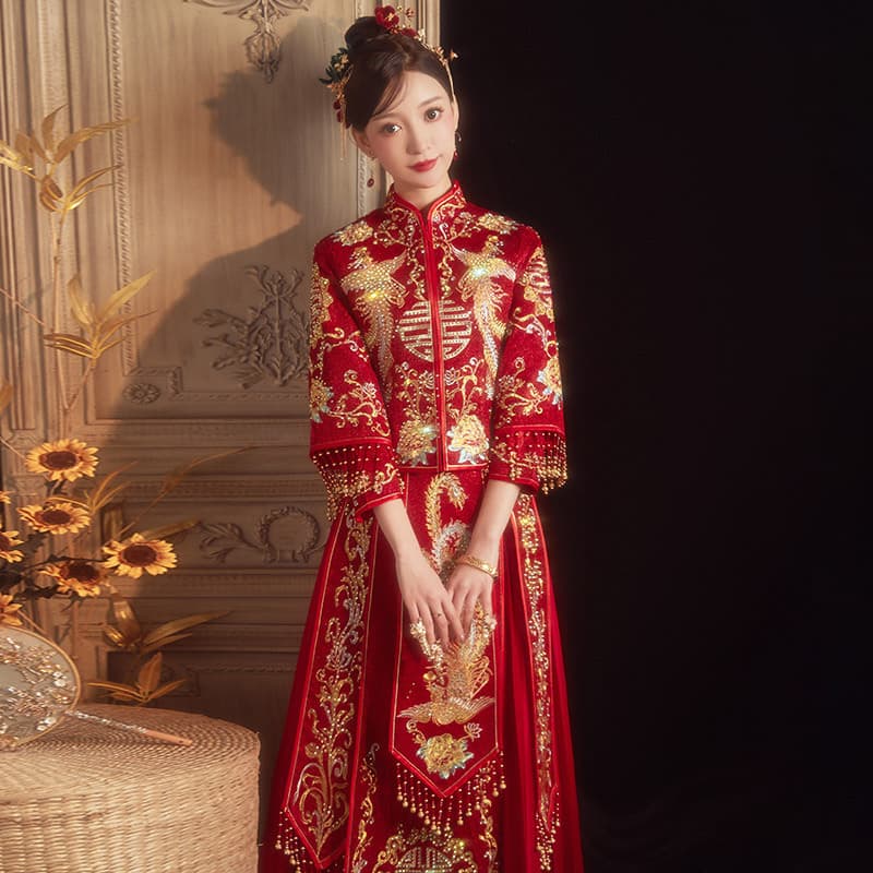 Xiuhe Suit Bride 2026 New Spring Chinese Wedding Dress Xiuhe Suit Women's Wedding Gown Slimming Toast Dress