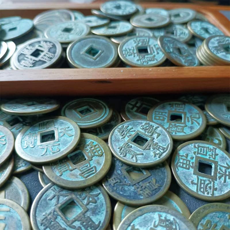 Wholesale copper coins of various dynasties in bulk antique coins handicrafts thickened Five Emperors Coins and Ten Emperors Coins 25 mm