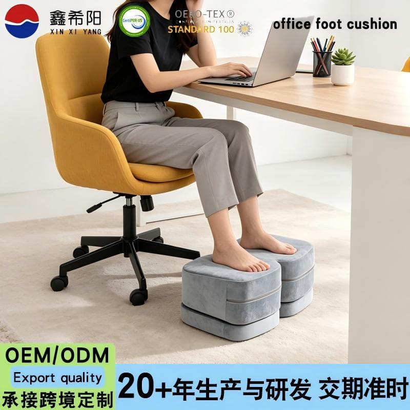 Anti-Cross-Leg Footrest Foot Stool Leg Support Cushion for Long Sitting Comfort Kids Study Footrest Board Office Footrest