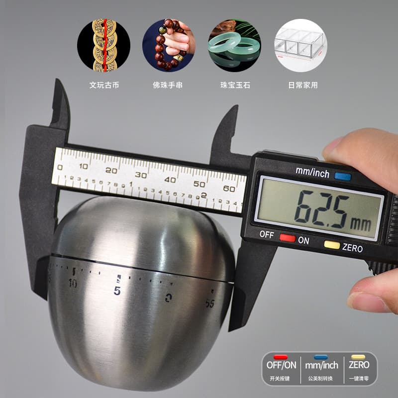 Plastic Vernier Caliper Thickness Gauge High Precision Waterproof Digital Display Wholesale Small Household Caliper Inner Diameter Depth Gauge