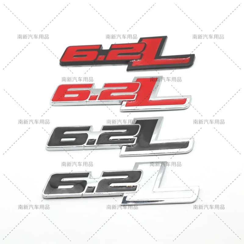 6.2L car modification labeling, suitable for Ford Raptor F150 pickup truck original car decoration rear tail label car