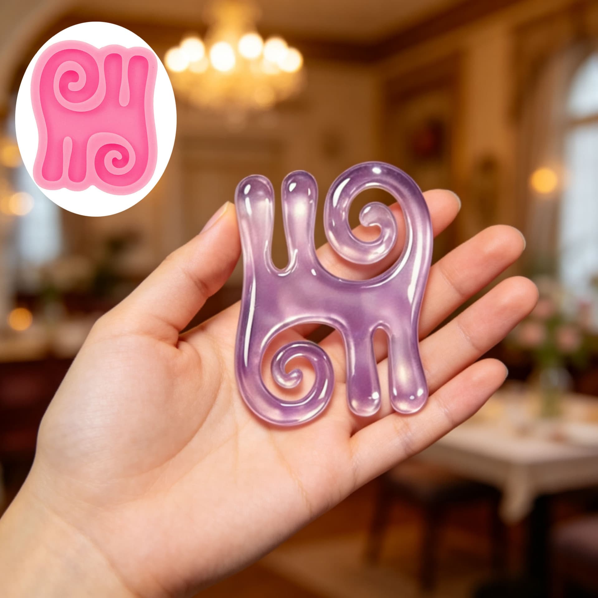 Multi-shaped resin glue product making tools irregular spiral comb creative decorative gifts diy tools