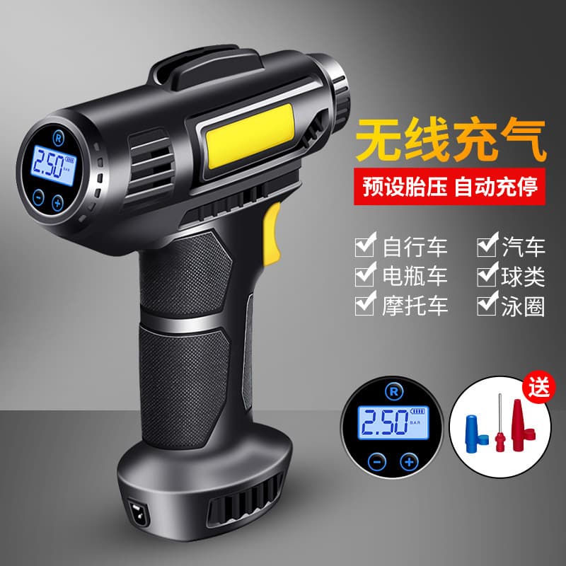 Portable Wireless Car Tire Inflator Pump Electric Vehicle Tyre Inflation Device Small Car Use USB Powered Air Pump