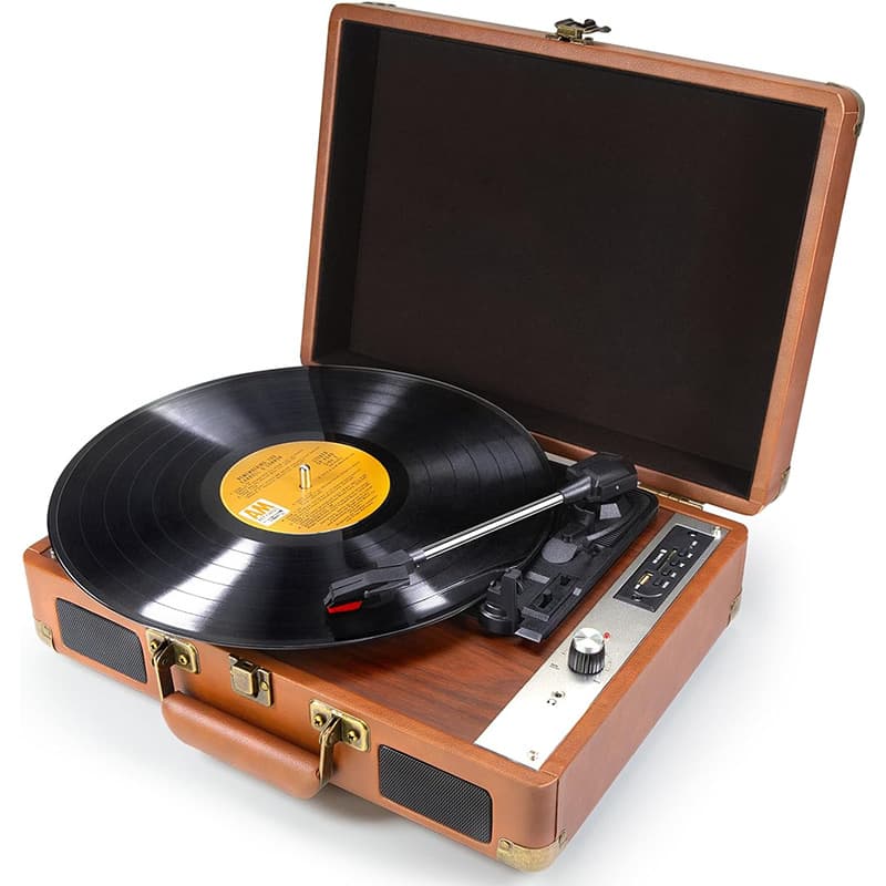Cross-border retro vinyl record player with Bluetooth, phonograph for living room decor, antique home European-style gift