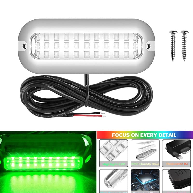 27LED Yacht Light Marine 316 Stainless Steel LED Underwater Light Pool Waterscape LED Light