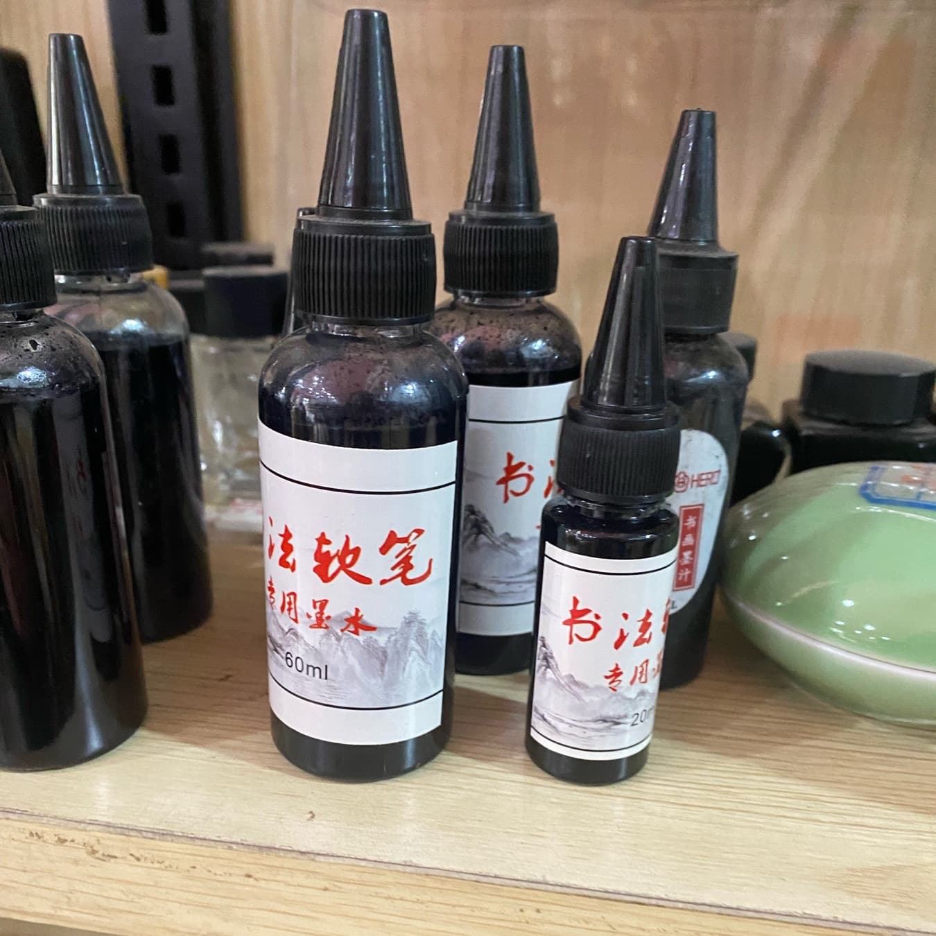 New Soft-tip Brush Refill Ink in 20ml and 60ml, Fountain Pen-style Calligraphy Ink for Wholesale