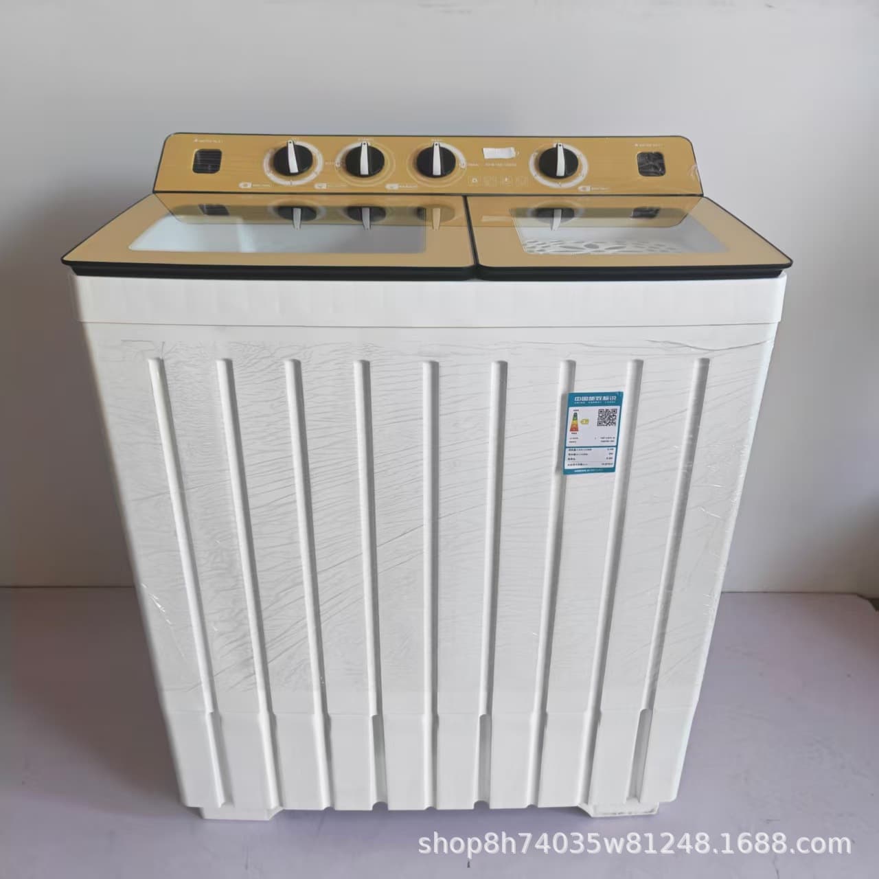 18kg Semi-Automatic Twin-Tub Washing Machine with English Control Panel