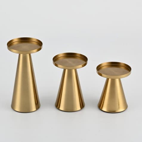 Black Gold Candle Holder Light Luxury Simple Style Romantic Candlelight Dinner Candle Holder Anniversary Candle Holder