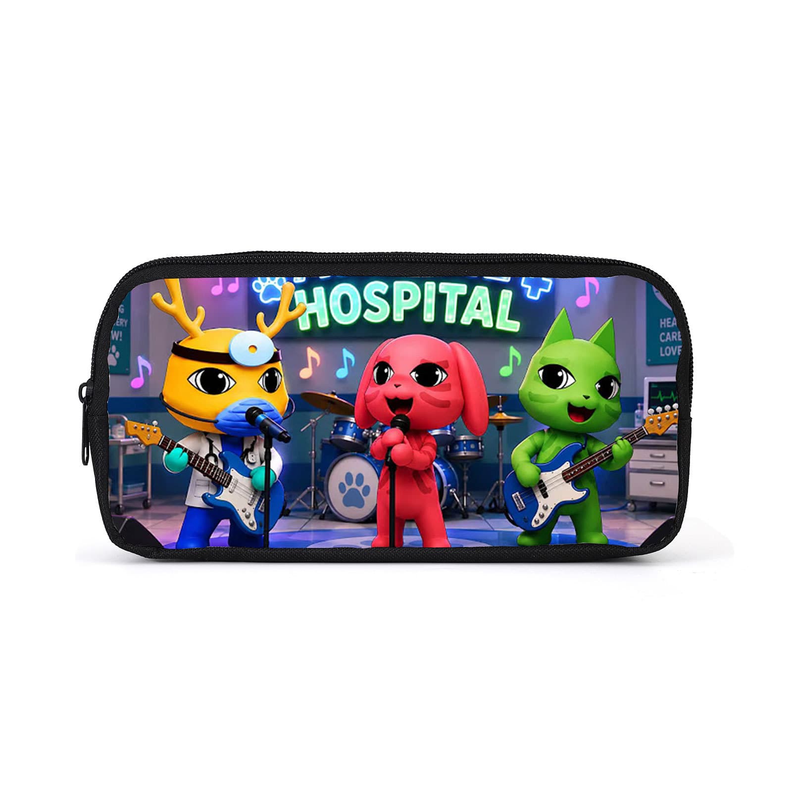 Cross-border wholesale animal hospital game stationery bag for primary and secondary school students, Animal Hospital simple pencil case