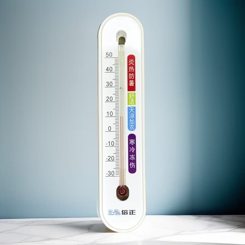 Magnetic Wall-Mounted Refrigerator Thermometer Hygrometer, Indoor Household Thermometer for Greenhouse and Industrial Use